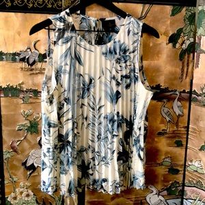 New…worthington sheer summer blouse…petite large